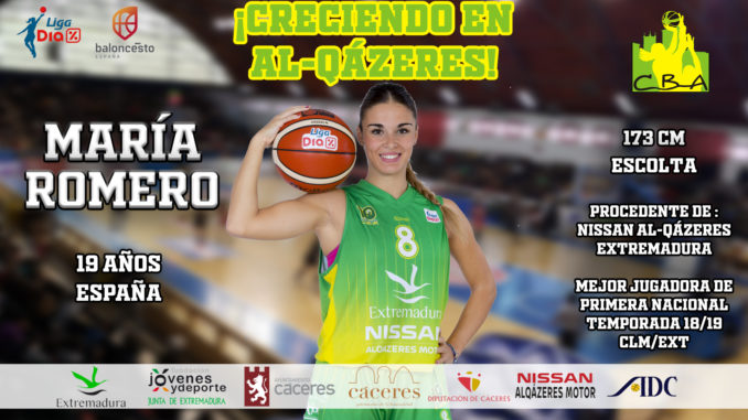María Romero cumplirá su quinta temporada en el Nissan Al-Qázeres Extremadura