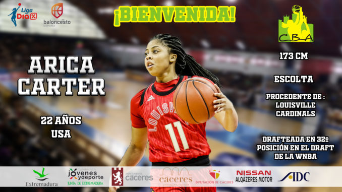 Arica Carter, nuevo fichaje del Nissan Al-Qázeres Extremadura
