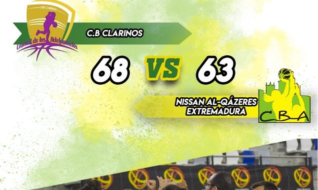 Derrota del Nissan Al-Qázeres Extremadura ante el CB Clarinos por 68 - 63
