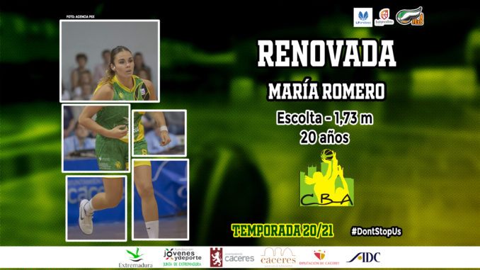 La jugadora placentina María Romero continuará en la disciplina del C.B Al-Qázeres Extremadura