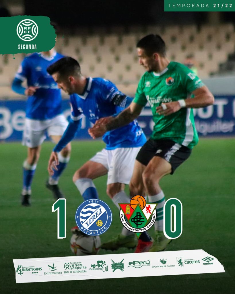 Derrota por la mínima del C.P. Cacereño ante el Xerez